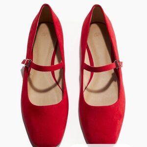 Red Mary Janes 7.5 or 8